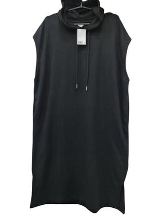 Платье-толстовка с капюшоном из смеси хлопка h&m