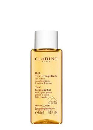Clarins total cleansing oil очищающее масло для лица