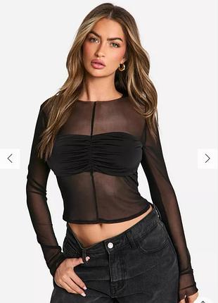 Новый топ сетка лонгслив размер м