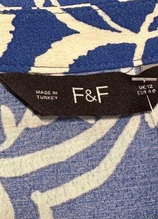 Брендова сорочка f&f, 100% віскоза, розмір 12/40 або l5 фото