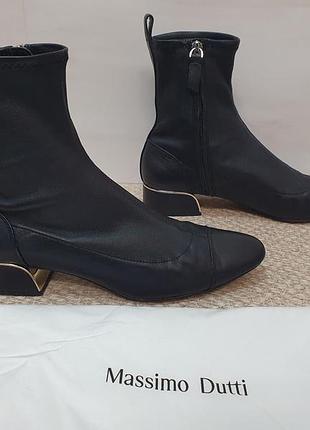 Чоботи-панчохи massimo dutti, чорного кольору, 39 розмір
