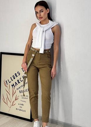 Брюки коттон женские