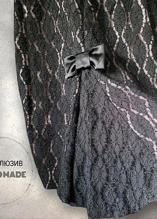 Дизайнерська ексклюзивна спідниця кружево гіпюр атлас шовк з хвостом бант міді міні олівець корсет висока посадка чорна рожева лавандова по фігурі