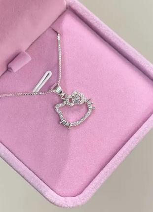 Подвеска hello kitty/красная подвеска2 фото