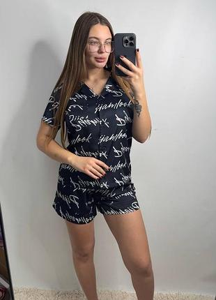 Женская сатиновая пижама