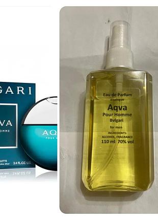 Мужской парфюм на разлив 110 мл bvlgari aqva pour homme