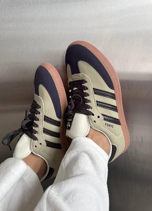 Жіночі кросівки adidas samba putty grey premium