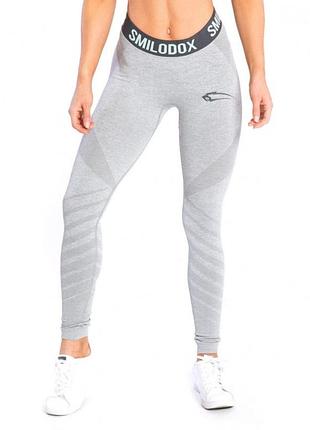 Бесшовные леггинсы smilodox vira grey