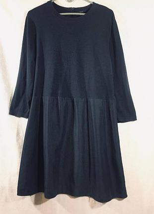 Комбінована вільна сукня демісезон