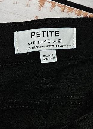 1+1=3 фирменные черные зауженные джинсы скинни средняя посадка dorothy perkins, размер 46 - 487 фото