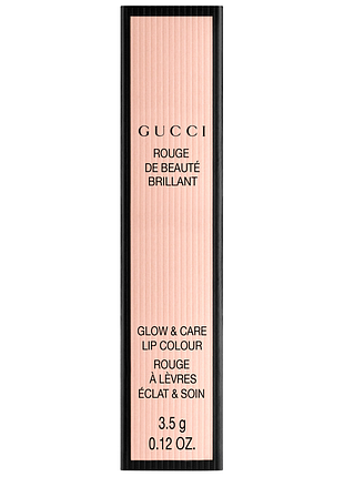 Помада-блиск gucci glow & care shine lipstick rouge de beauté brillant 217 valeria rose7 фото