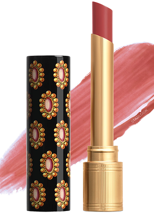 Помада-блиск gucci glow & care shine lipstick rouge de beauté brillant 217 valeria rose6 фото