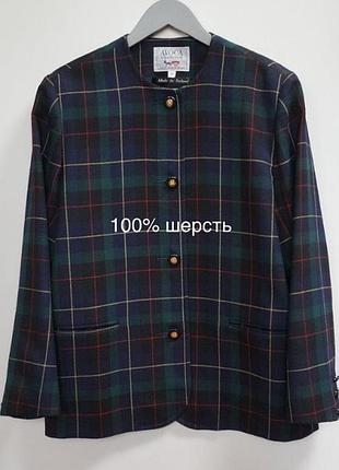 Жакет піджак вінтажний у карту ірландія розмір м avoca