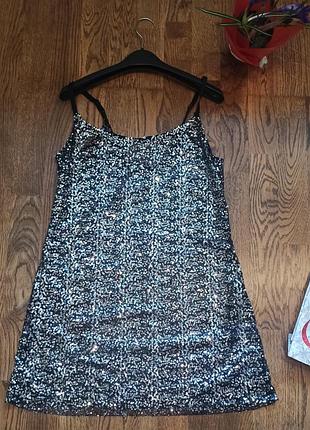 Пеньюар-сетка с пайетками