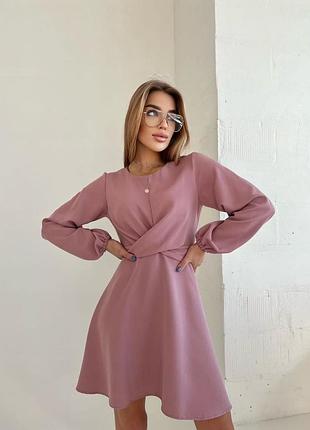 Сукня з перекрутом спереду