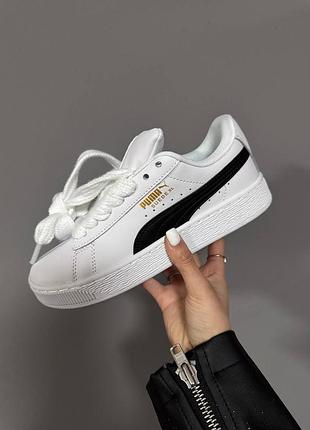 Женские кроссовки puma suede xl full white