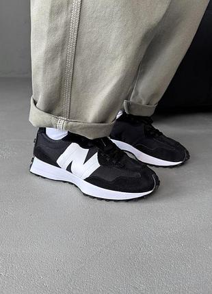 New balance 327 black/white 5
