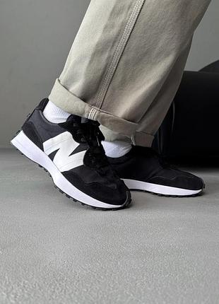 New balance 327 black/white 9