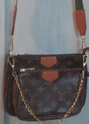 Легендарная сумка кроссбоди louis vuitton 2 в 1