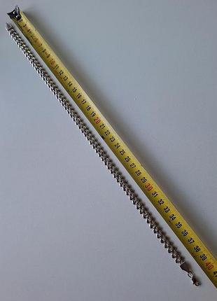 Серебряный браслет и колье. цепочка серебро 925 и 875 проба трезубец.