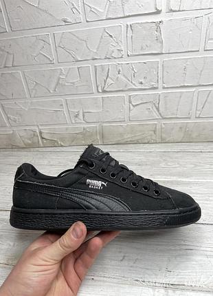 Круті чорні кросівки puma basket