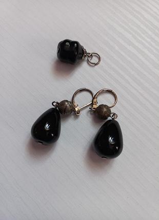 Набор бижутерии из агата