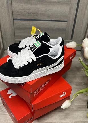 Puma suede xl. чорні кеди puma, puma suede xl, жіночі кросівки puma