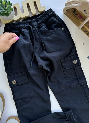 Джоггеры темно синие