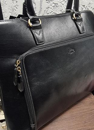 Кожаная женская деловая сумка katana