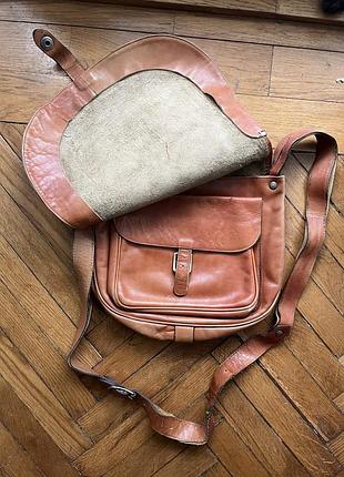 Вінтажна шкіряна сумка postal niki