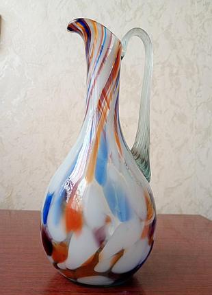 Стеклянный графин -кувшин, производство ссср.