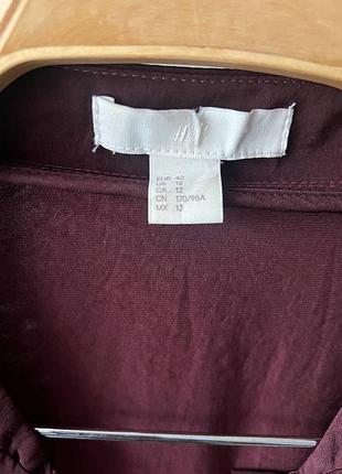 Вишневый бордовый бомбер куртка женская на молнии h&m xl4 фото