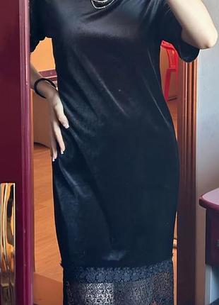 Плаття велюр