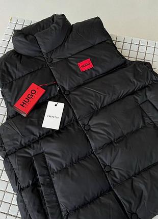 Жилетка hugo boss чорна premium