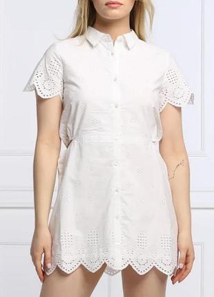 Pepe jeans хлопковое платье рубашка  прошва /11758/