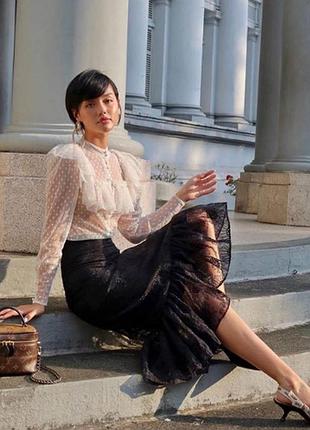 Нереально красивая юбка мидакси из органзы коллаборация sandra mansour
