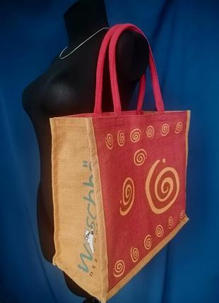 Jute tote bag джутовая сумка шоппер эко шоппер из джута большой натуральный шоппер производитель индия