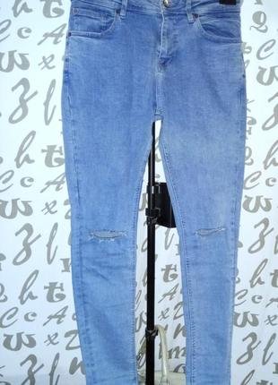 Bershka испанские джинсы скинни с высокой талией3 фото