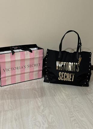 Атласная сумка-тоут victoria’s secret. оригинал!!