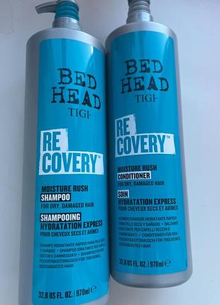 Шампунь и кондиционер восстанавливающие tigi bed head