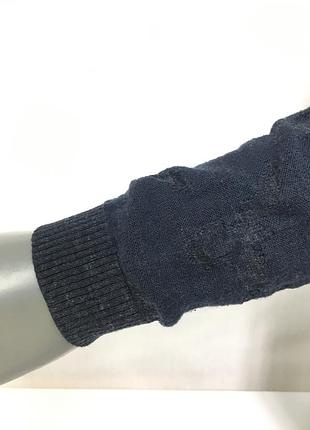 Свитер boss orange alphon' patterned sweater in dark blue 5