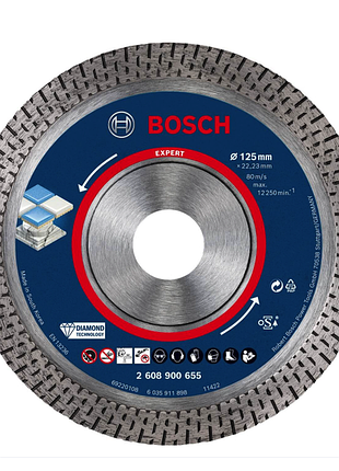 Алмазный диск bosch hardceramic 125x22,23