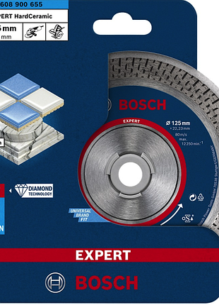 Алмазный диск bosch hardceramic 125x22,23 2