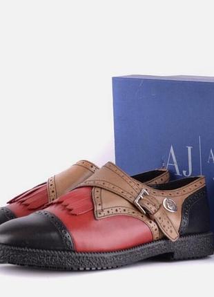 Лофери оксфорди від armani шкіра 38 розмір оригінал