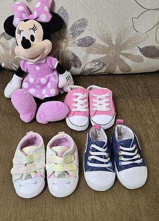 Пинетки для девочки 9 12 мес primark converse в отличном состоянии