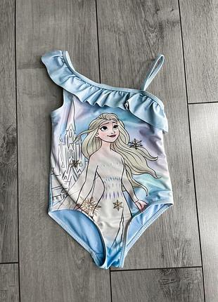 Суцільний купальник frozen з ельзою на дівчинку 4-5 років