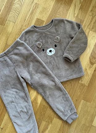 Плюшевый костюм детский h&m 110/116 гг