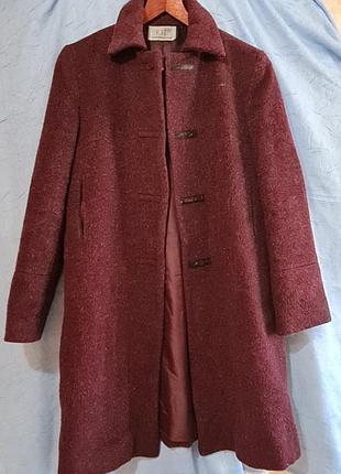 Пальто шерсть бордо kit,акция 1+1=3