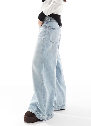 Джинсы широкие stradivarius wide leg 44 42 размер