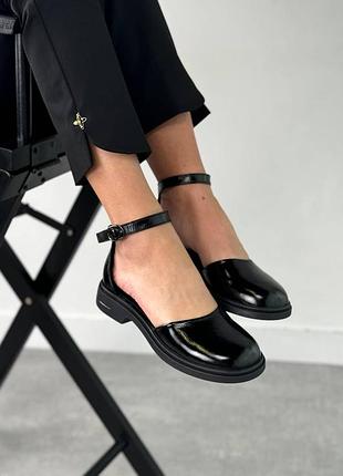 Модные классные туфельки, лак 🌿23901